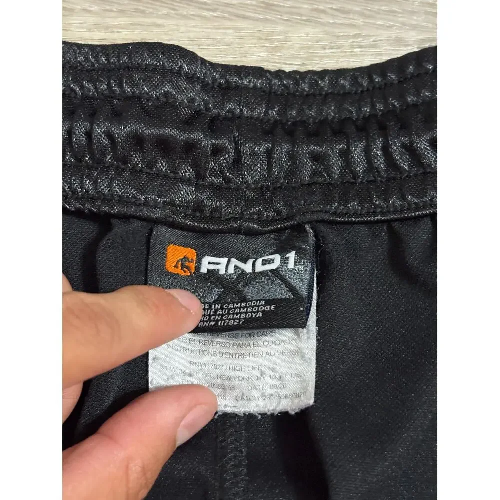 Vintage AND1 Striped Baggy Basketball Shorts Workout Streetwear - Men’s XXL 2XL
